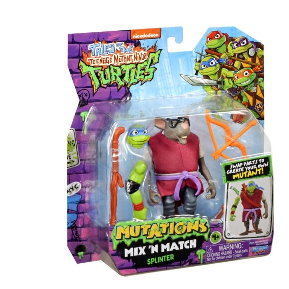 Tales of Teenage Mutant Ninja Turtles: Mutations Mix and Match 4.5” Splinter - Picture 2 of 8